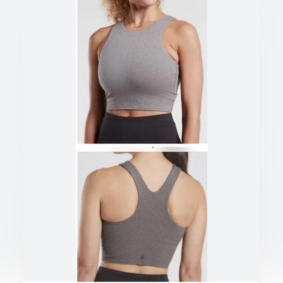 Athleta Tops - Athleta Charcoal Racerback Workout Top